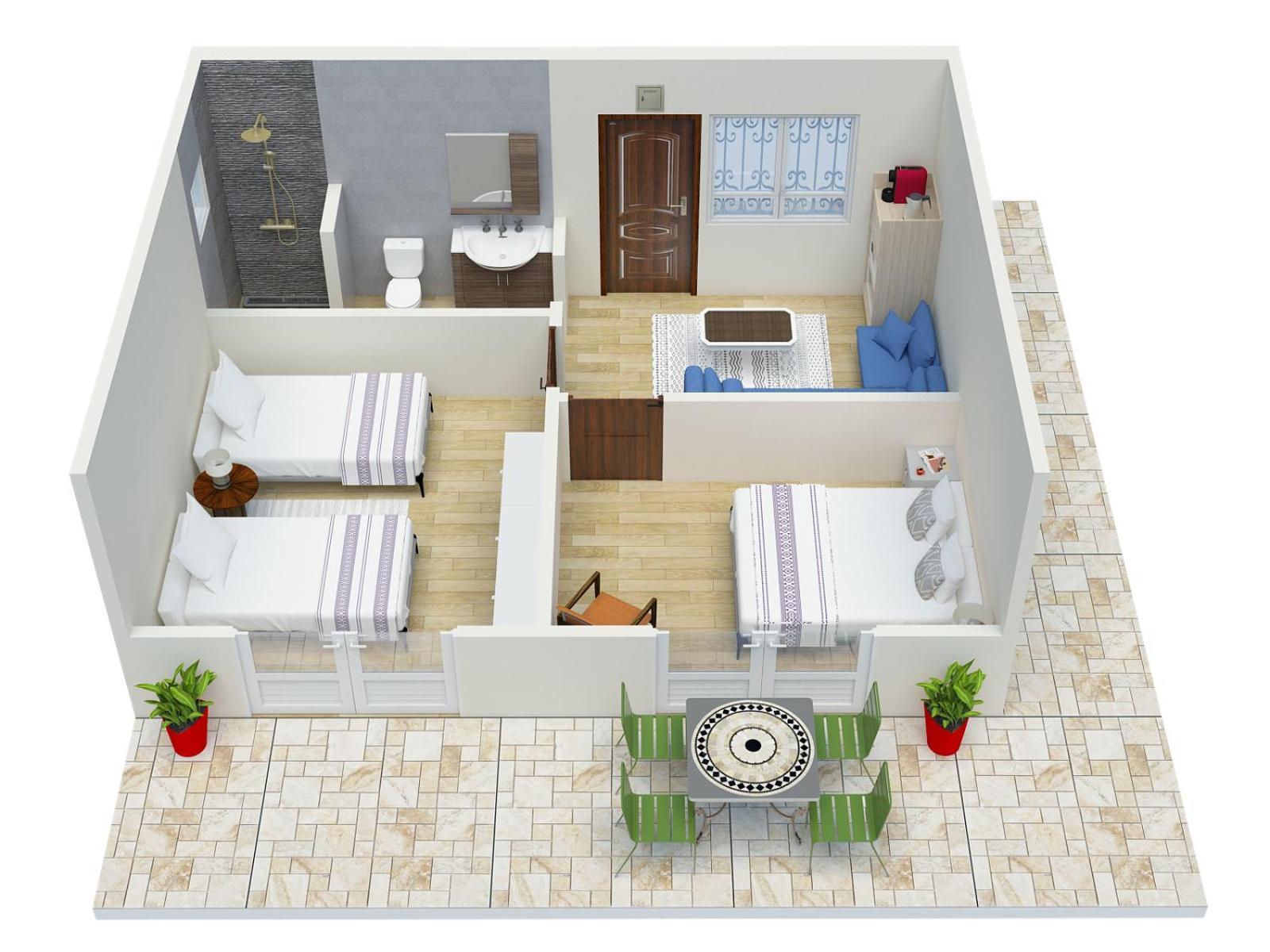 Dar Beynana Otel Sidi Bibi Oda fotoğraf